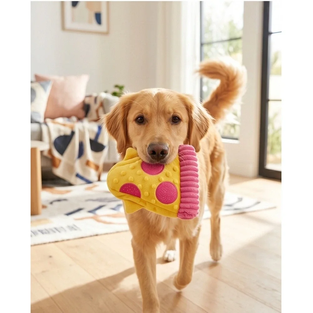 Bark Slice Slice Baby Pizza Dog Toy 6